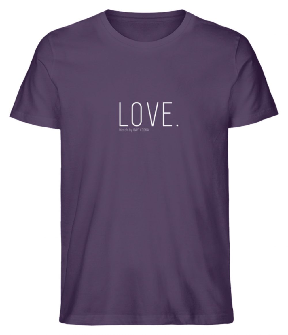 LOVE. - Herren Premium Organic Shirt-6884