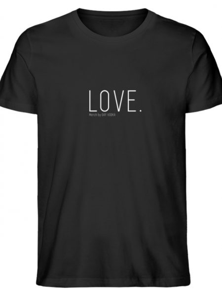 LOVE. - Herren Premium Organic Shirt-16
