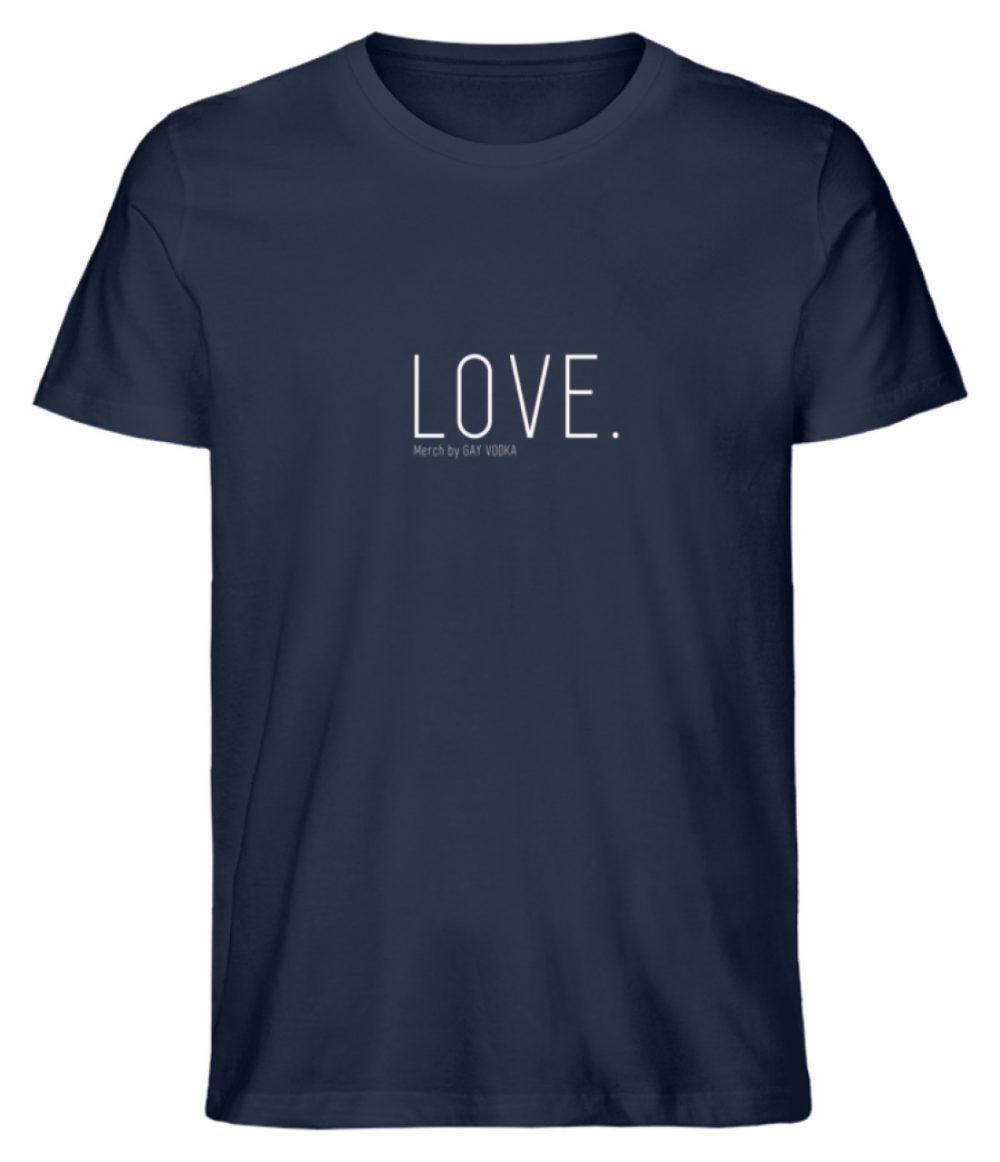 LOVE. - Herren Premium Organic Shirt-6887