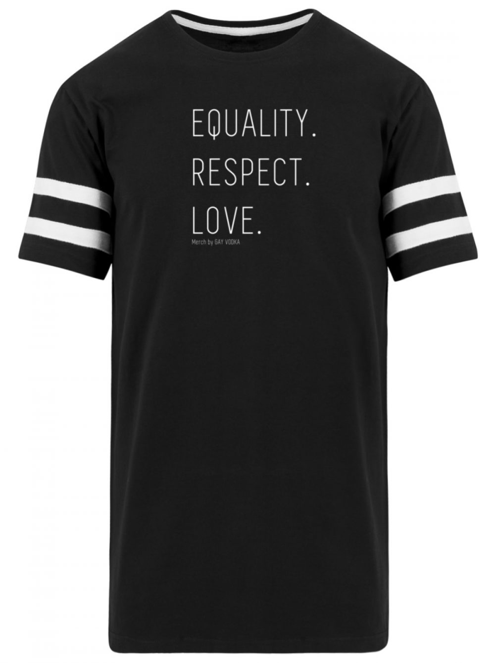 EQUALITY. RESPECT. LOVE. - Striped Long Shirt-16